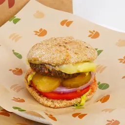 Beef Burger with Cheese Sandwich